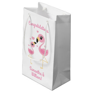 Flamingo Baby Shower Cute Tropical Small Gift Bag