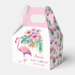 Flamingo Baby Shower Favour Box – Tropical Pink