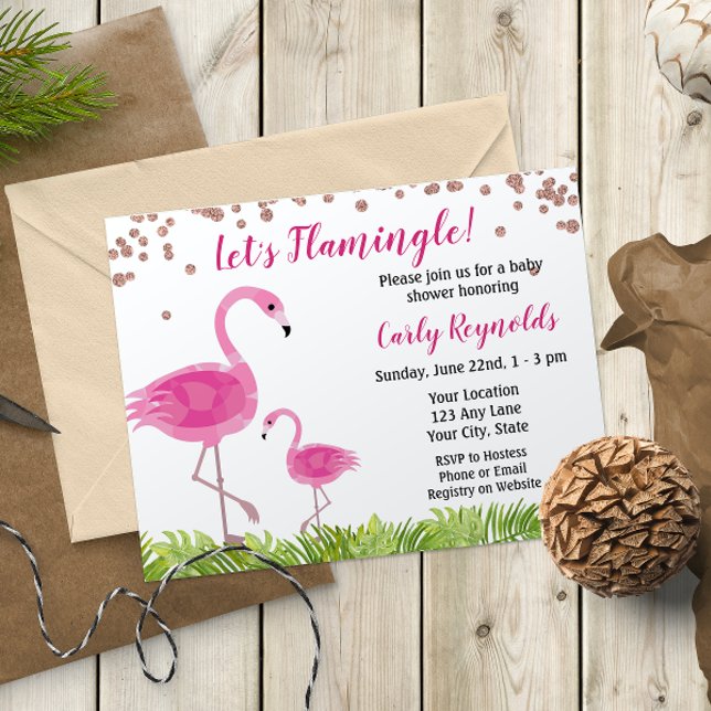 Flamingo Baby Shower Invitation (Creator Uploaded)