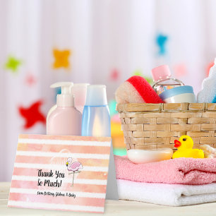 Flamingo Baby Shower Thank You