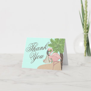 Flamingo Baby Thank You Card