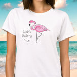 Flamingo Bachelorette Bridesmaid Flocking Tribe T- T-Shirt<br><div class="desc">Bachelorette party flamingo shirts for a girl's weekend or party favour. The pink flamingo can be found on other items in my store,  PageCreativeDesigns.</div>