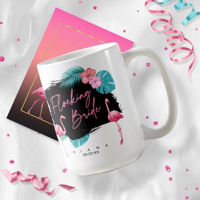 Flamingo Bachelorette Flocking Bride ID930 Coffee Mug (Creator Uploaded)