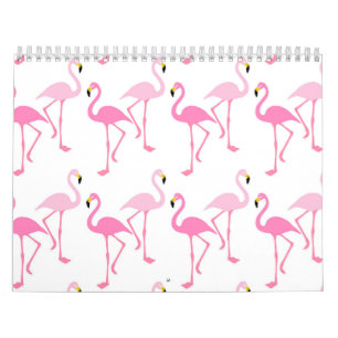 Flamingo Background - Pink Calendar