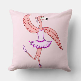 Flamingo Ballerina Cushion