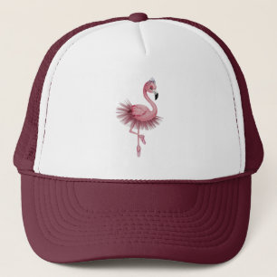 Flamingo Ballet Dancer Trucker Hat