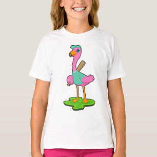 Flamingo Baseball Baseball bat T-Shirt