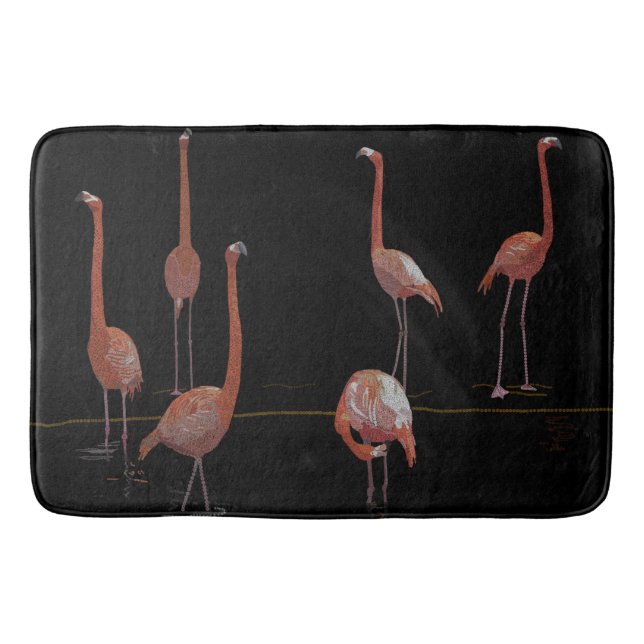 Flamingo Bath Mat (Front)