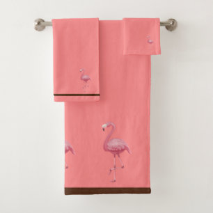 Flamingo Bath Towel Set