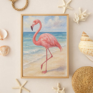 Flamingo Beach Decoupage Tissue Paper