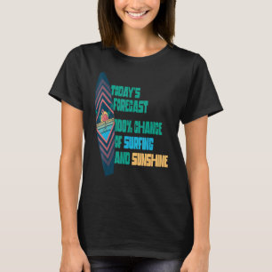 Flamingo Beach Sand Surf Ride Waves Sea Love Colou T-Shirt