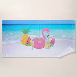 Flamingo Beach Towel