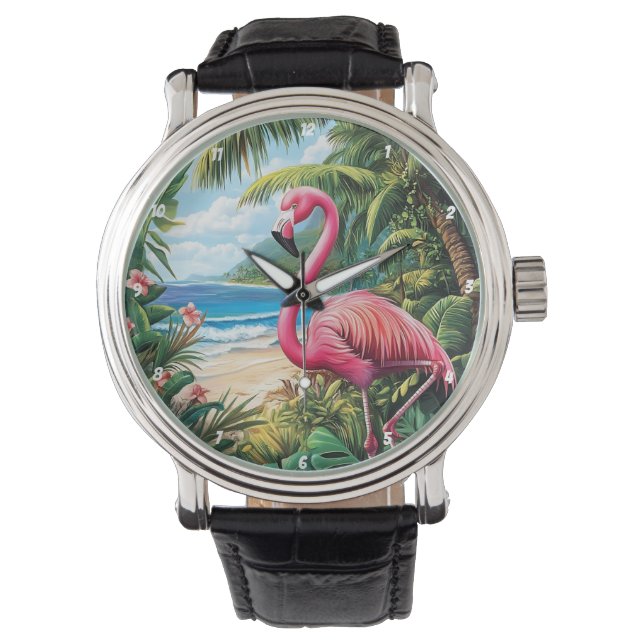 Flamingo Beach Tropical Watch (Front)