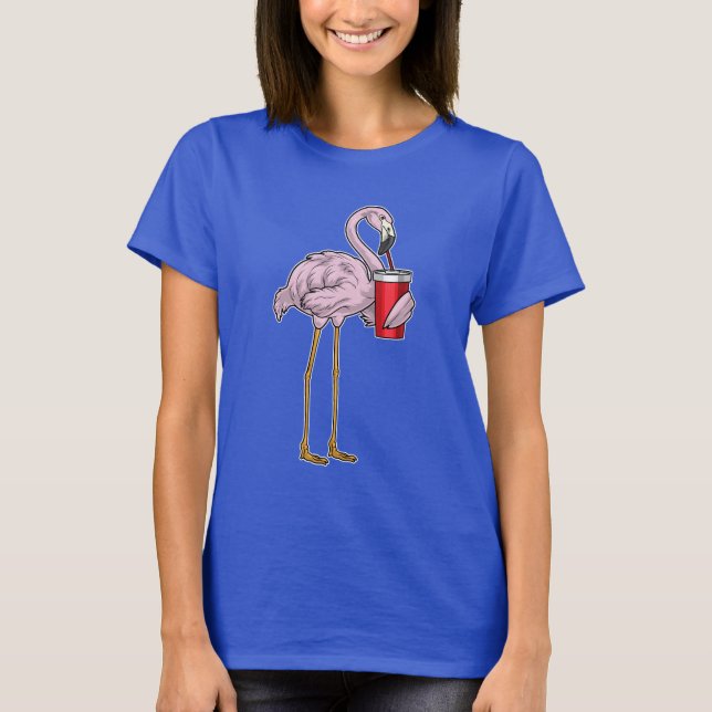 Flamingo Beverage T-Shirt (Front)
