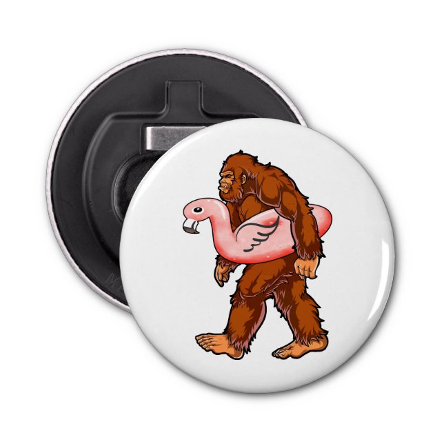 Flamingo Bigfoot  Bottle Opener (Front)