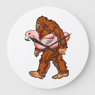 Flamingo Bigfoot Large Clock