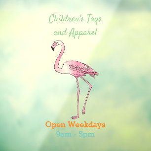 Flamingo bird cartoon illustration