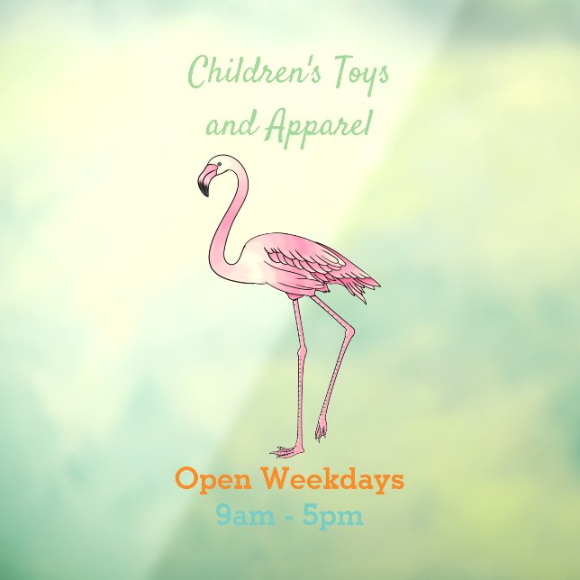 Flamingo bird cartoon illustration  (Sheet 3)