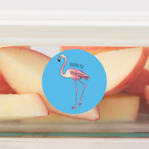 Flamingo bird cartoon illustration