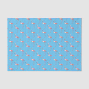Flamingo bird cartoon illustration tissue paper