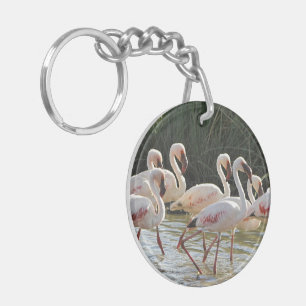 Flamingo Bird Office Home School Destiny Destiny'S Key Ring