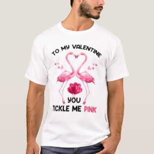 Flamingo Birds Couple Valentines Day Love Flamingo T-Shirt