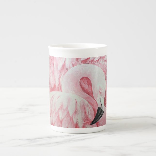 Flamingo bone China cup (Front)