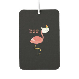 Flamingo Boo Ghost Funny Flamingo Cute Animal Car Air Freshener