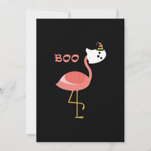 Flamingo Boo Ghost Funny Flamingo Cute Animal Save The Date