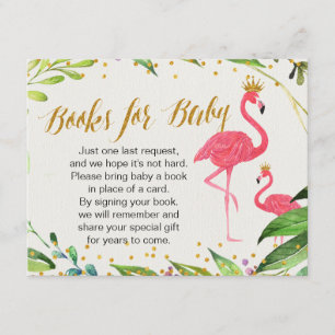 Flamingo - Books for Baby Insert Card