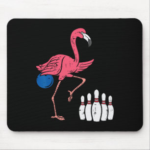 Flamingo Bowling Funny Sport Bowler Team Men Women Mouse Pad