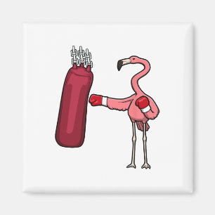 Flamingo Boxing Self Defence Hob Magnet