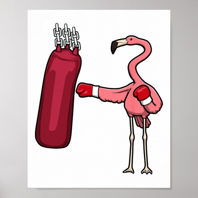 Flamingo Boxing Self Defence Hob  Poster (Front)