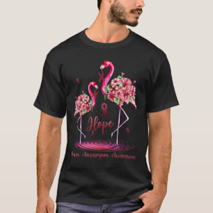 Flamingo Brain Aneurysm Awareness T-Shirt