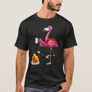 Flamingo Camping Flamingo Camper Camping  Hikers T-Shirt