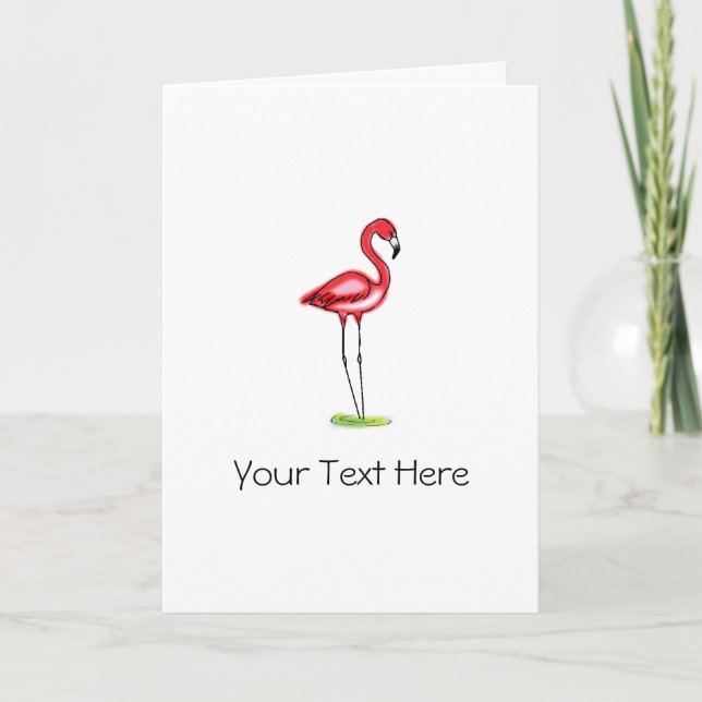 Flamingo Card (Front)