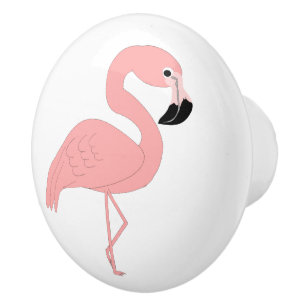 Flamingo ceramic knob