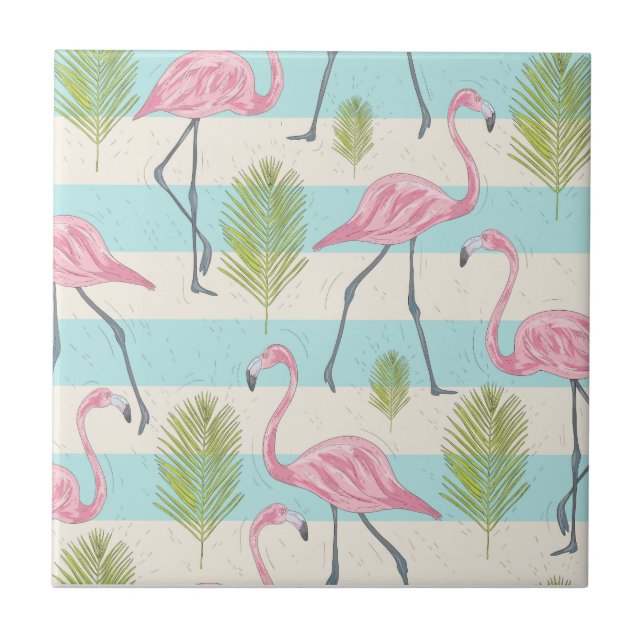 Flamingo Ceramic Tile (Front)