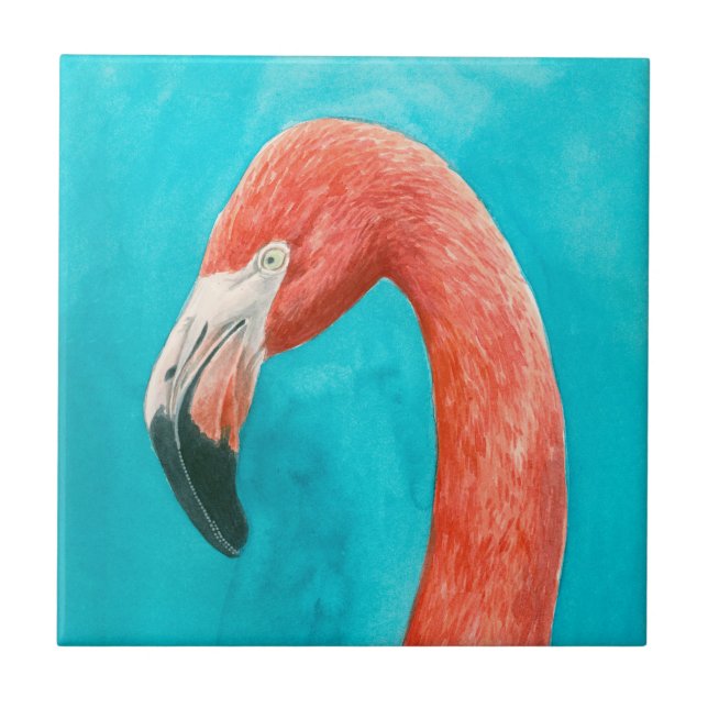 Flamingo Ceramic Tile (Front)