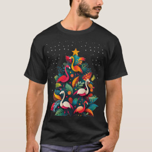 Flamingo Christmas A Tropical Twist on the Holiday T-Shirt