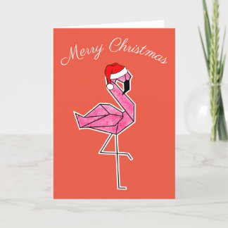 Flamingo Christmas Card