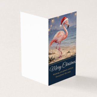 Flamingo Christmas Card -Merry Christmas Greeting