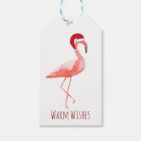 Flamingo Christmas gift tag | funny personalised
