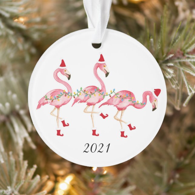 Flamingo Christmas ornament (Tree)