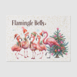 Flamingo Christmas themed  Tissue Paper