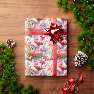 Flamingo Christmas themed  Wrapping Paper