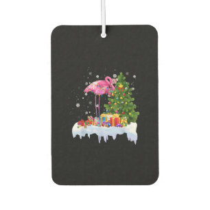 Flamingo Christmas Tree Lights Car Air Freshener
