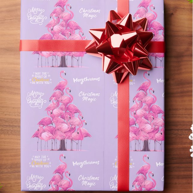 Flamingo christmas  wrapping paper (Creator Uploaded)