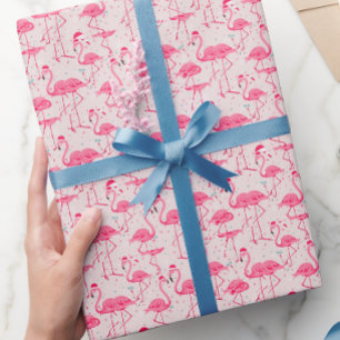 Flamingo christmas wrapping paper