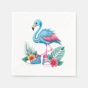 Flamingo Chucks and Pearls Comma La Harris 2024 Napkin